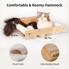 FUKUMARU cat wall shelves cat relaxation setup for cozy lounging.