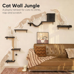 FUKUMARU cat wall shelves peach velvet finish adds cozy comfort