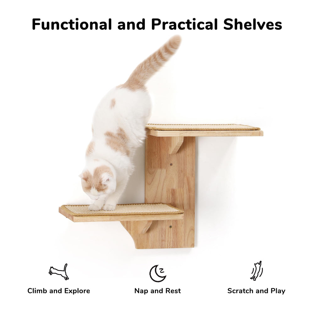 FUKUMARU solid rubber wood ensures durable, long-lasting cat furniture.
