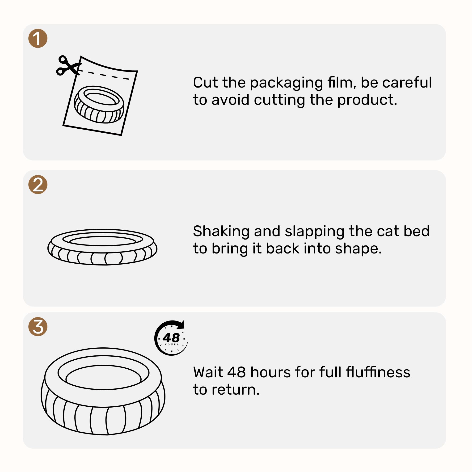 FUKUMARU corduroy round bed with pet demonstrates a snug indoor lounge