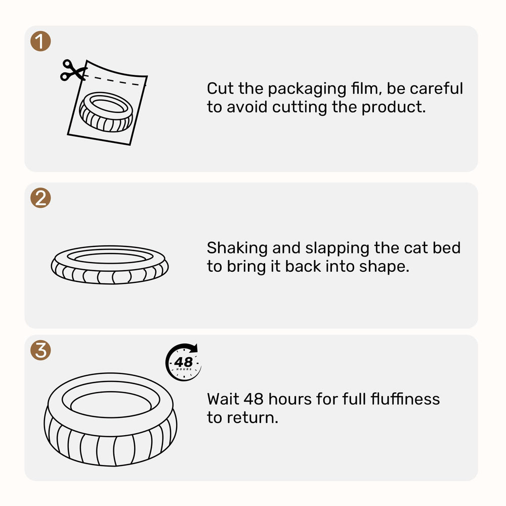 FUKUMARU corduroy round bed with pet demonstrates a snug indoor lounge