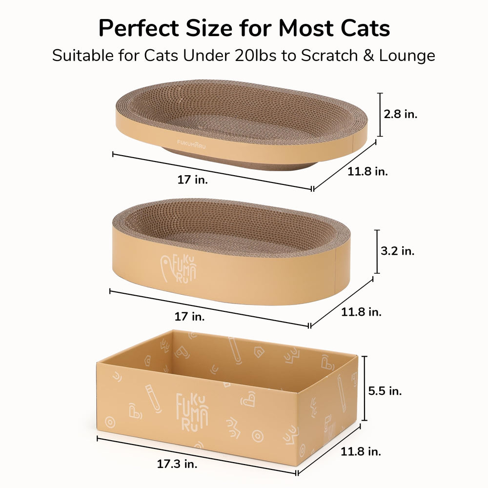 FUKUMARU ergonomic nest design promotes safe, relaxed cat lounging.