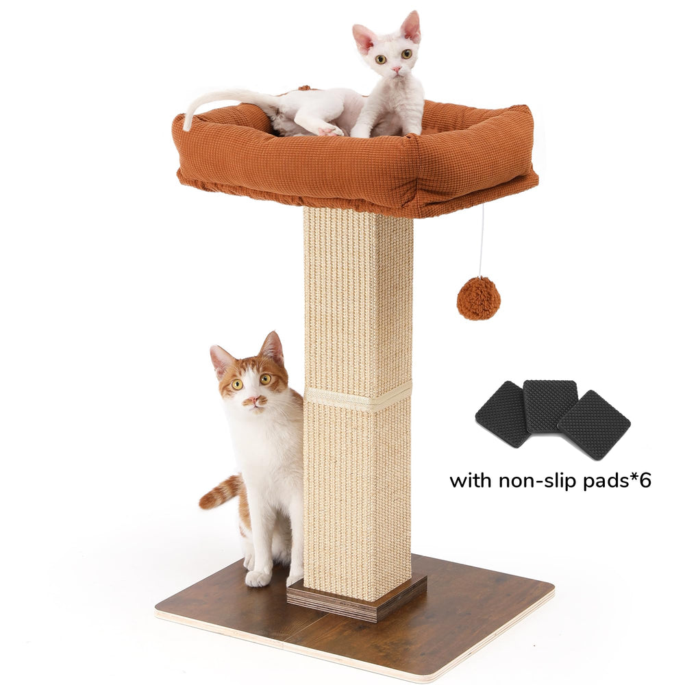 FUKUMARU tall scratching tower complements living room decor