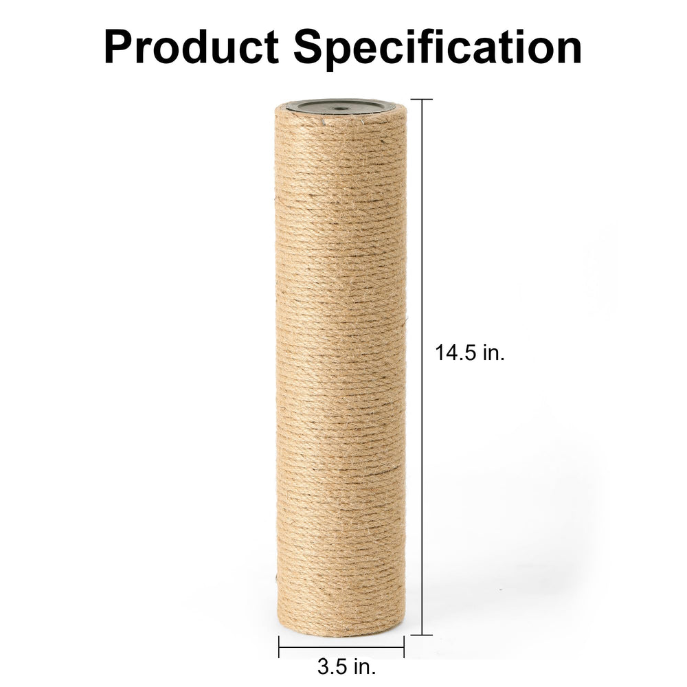 FUKUMARU natural jute rope refill delivers long-lasting scratching surface