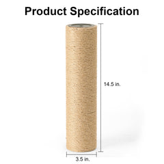 FUKUMARU natural jute rope refill delivers long-lasting scratching surface