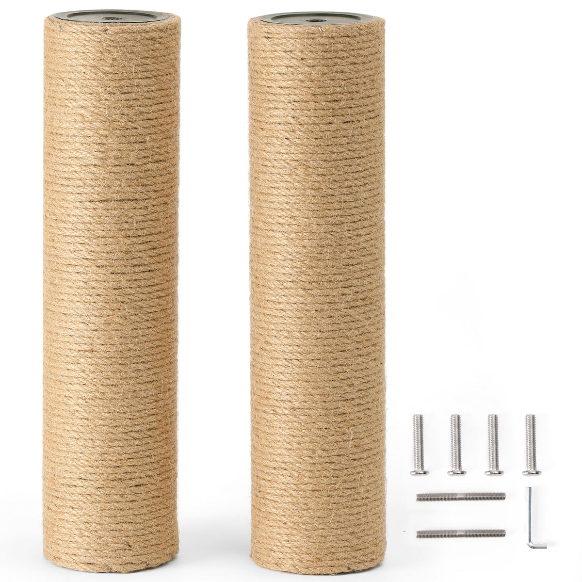FUKUMARU scratching post refill with natural jute rope for durable cat scratching sessions
