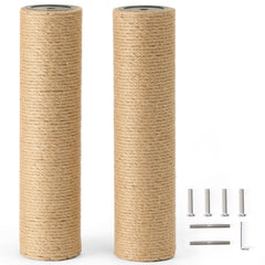 FUKUMARU scratching post refill with natural jute rope for durable cat scratching sessions