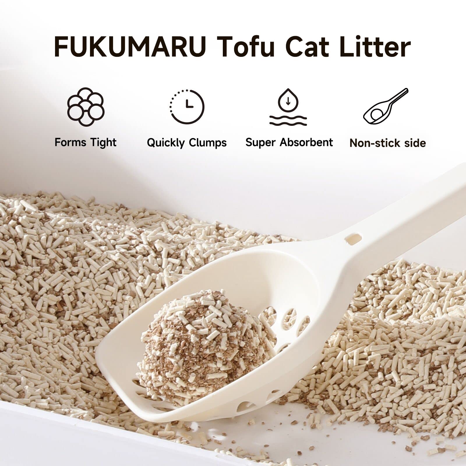 FUKUMARU dust-free texture reduces mess and keeps paws clean