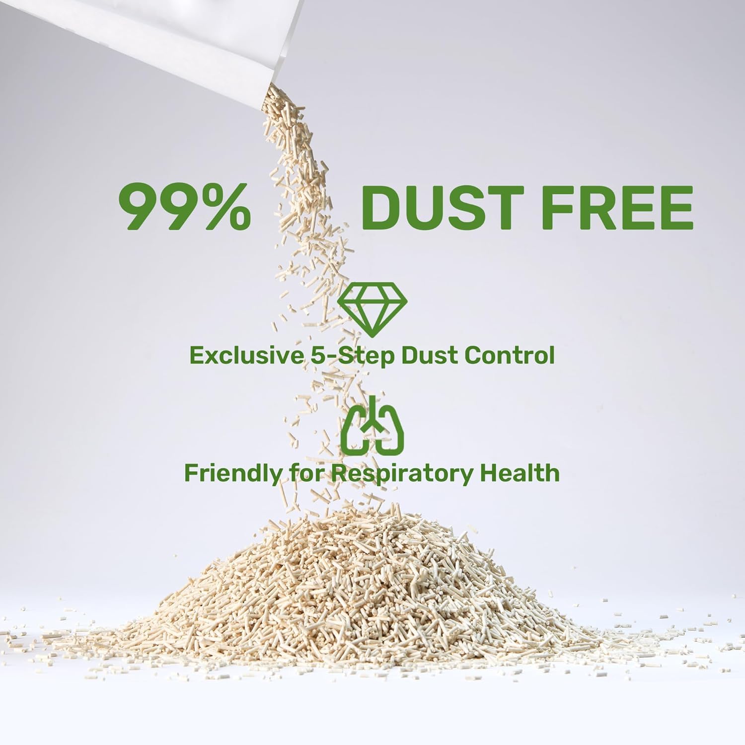 Lightweight bag being carried by user featuring FUKUMARU tofu litter.