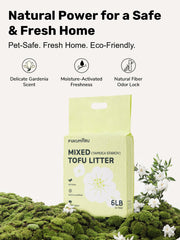 FUKUMARU tofu cat litter odor-control feature helps keep rooms fresher.