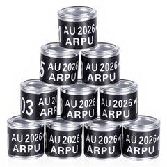 FULAIERGD pigeon leg rings pack in black for quick batch identification