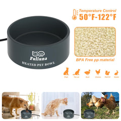 Fuliuna 108oz capacity bowl provides ample water for several pets