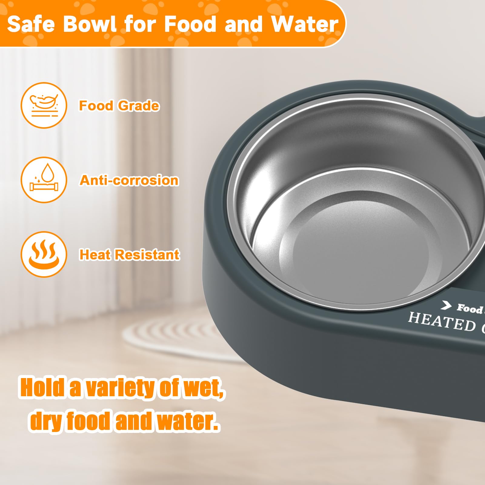 Fuliuna 25W heater inside emphasizes reliable warmth for winter meals.