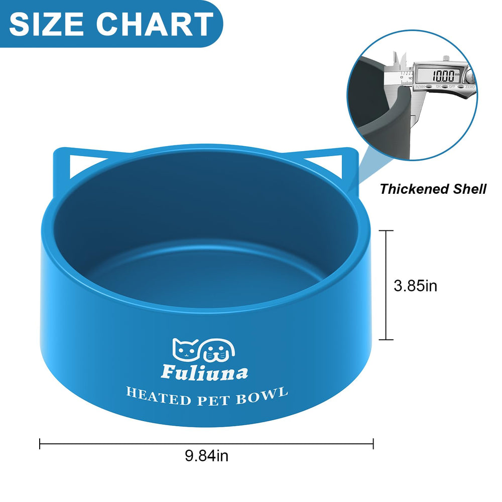 Fuliuna anti-slip design prevents sliding during pets' drinking moments.