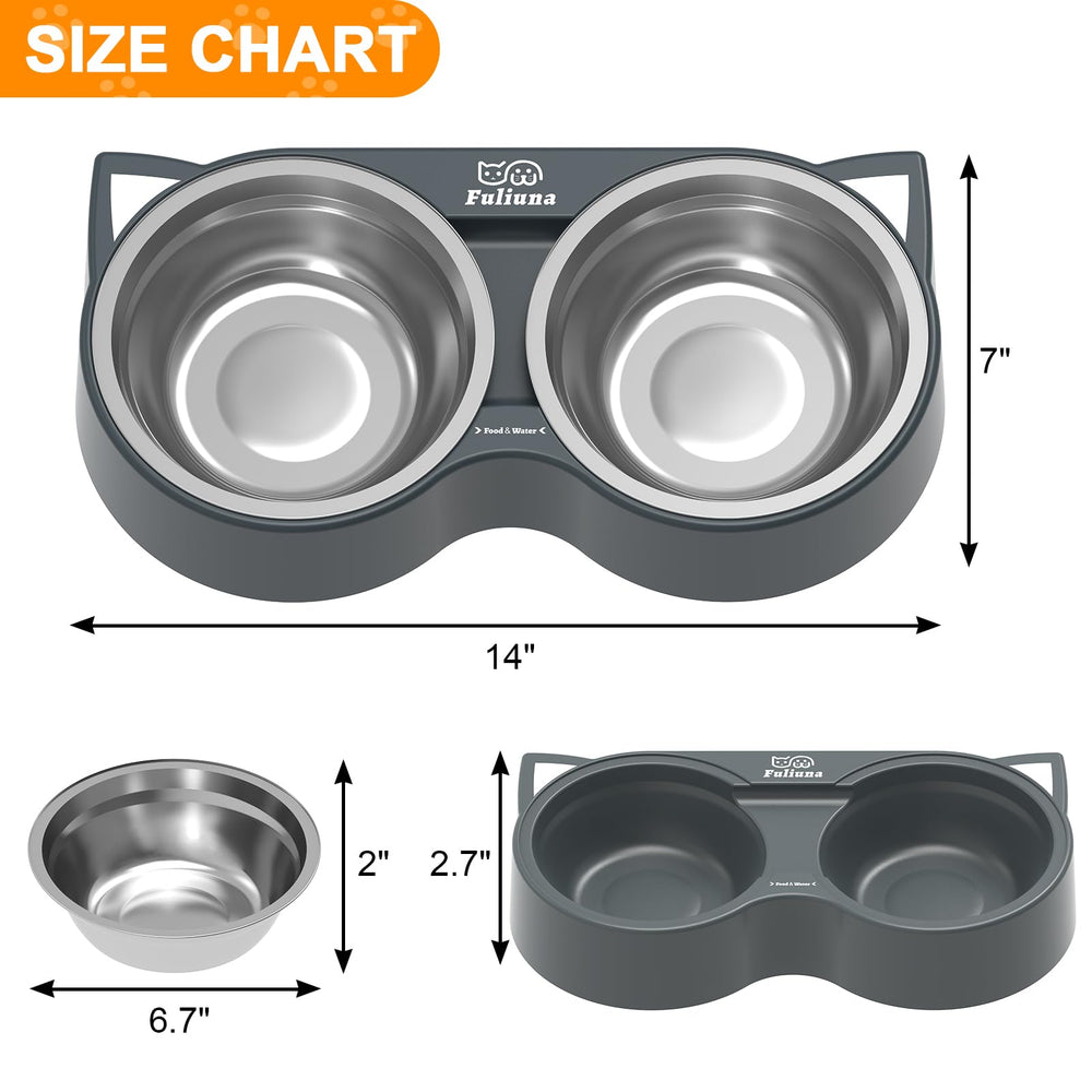 Fuliuna outdoor winter pet bowl placed in sheltered area for weather-ready use