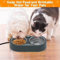 Fuliuna removable stainless-steel bowls enable easy cleaning.