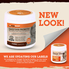 FullBucket probiotic dog digestive enzymes powder improves nutrient absorption.