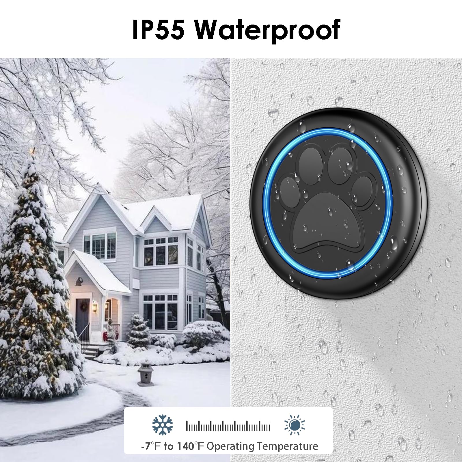 Full House dog doorbell easy installation saves setup time
