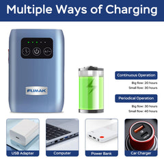 FUMAK Air Pump flow control button lets you adjust aeration easily
