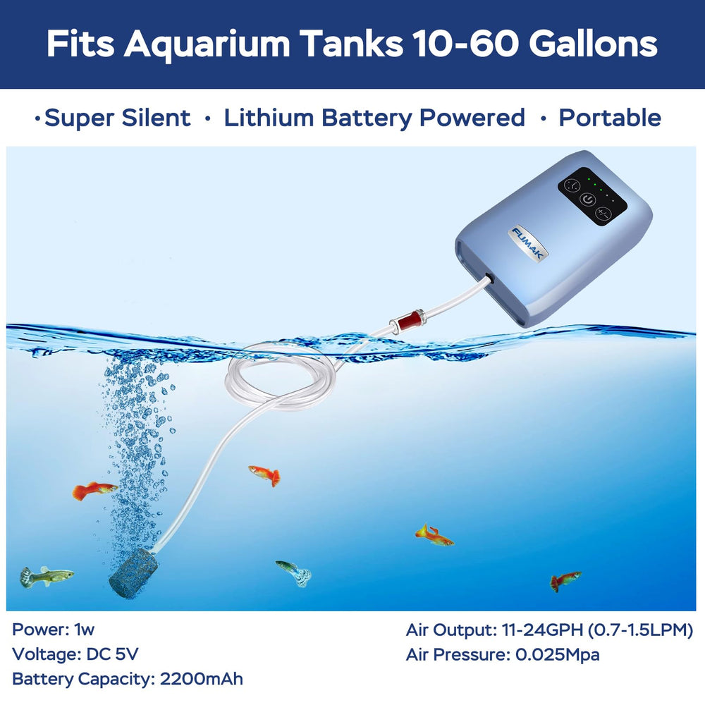 FUMAK USB rechargeable battery powers portable aeration on the go