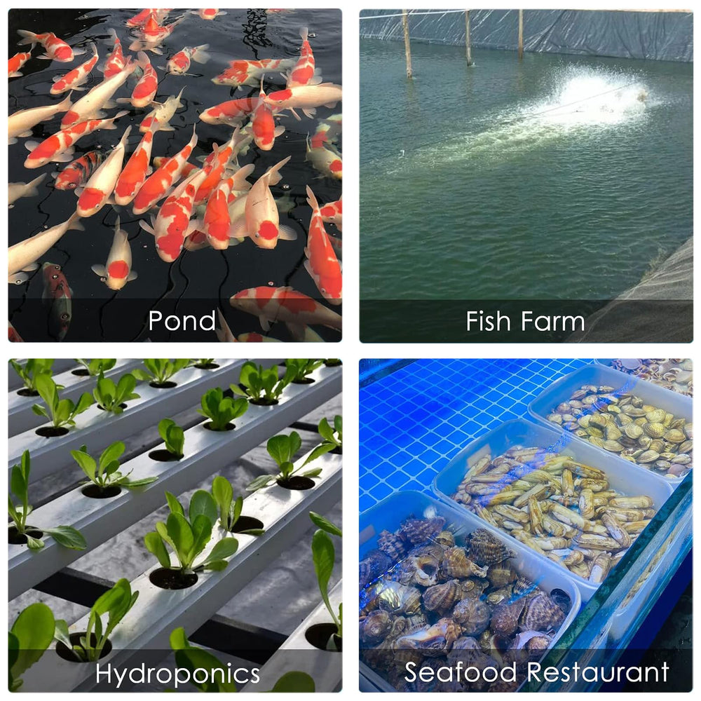 FUMAK hydroponics and ponds ready with versatile aeration suitable for various systems