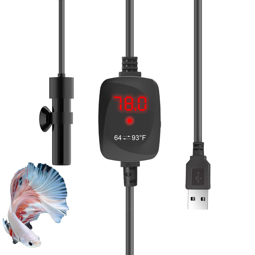 FUMAK Super Mini Aquarium Heater compact design for nano tanks and betta setups
