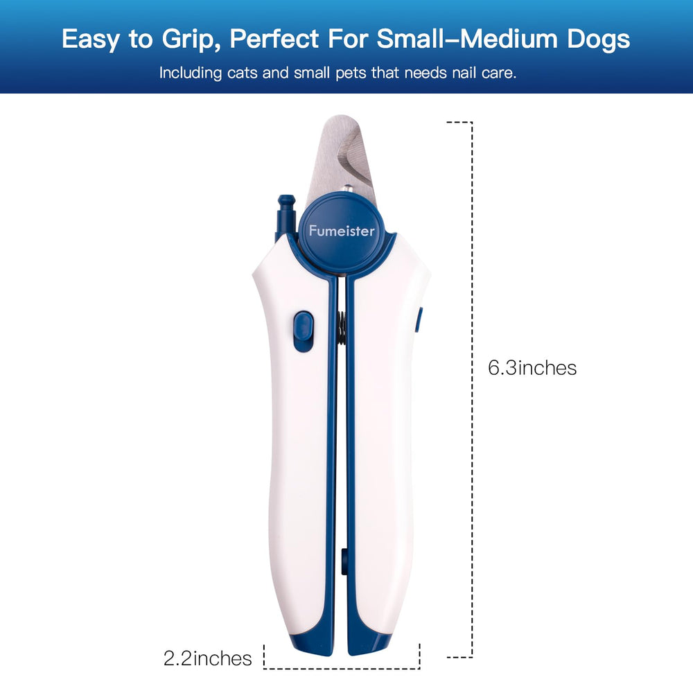 Fumeister blue clipper shown for small and medium dogs and cats.