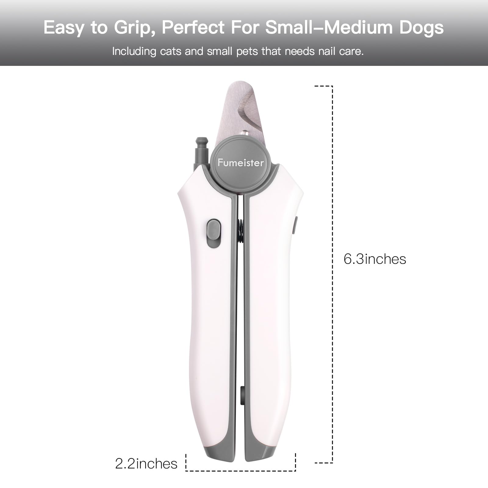 Fumeister compact rechargeable nail trimmer ready for on-demand use