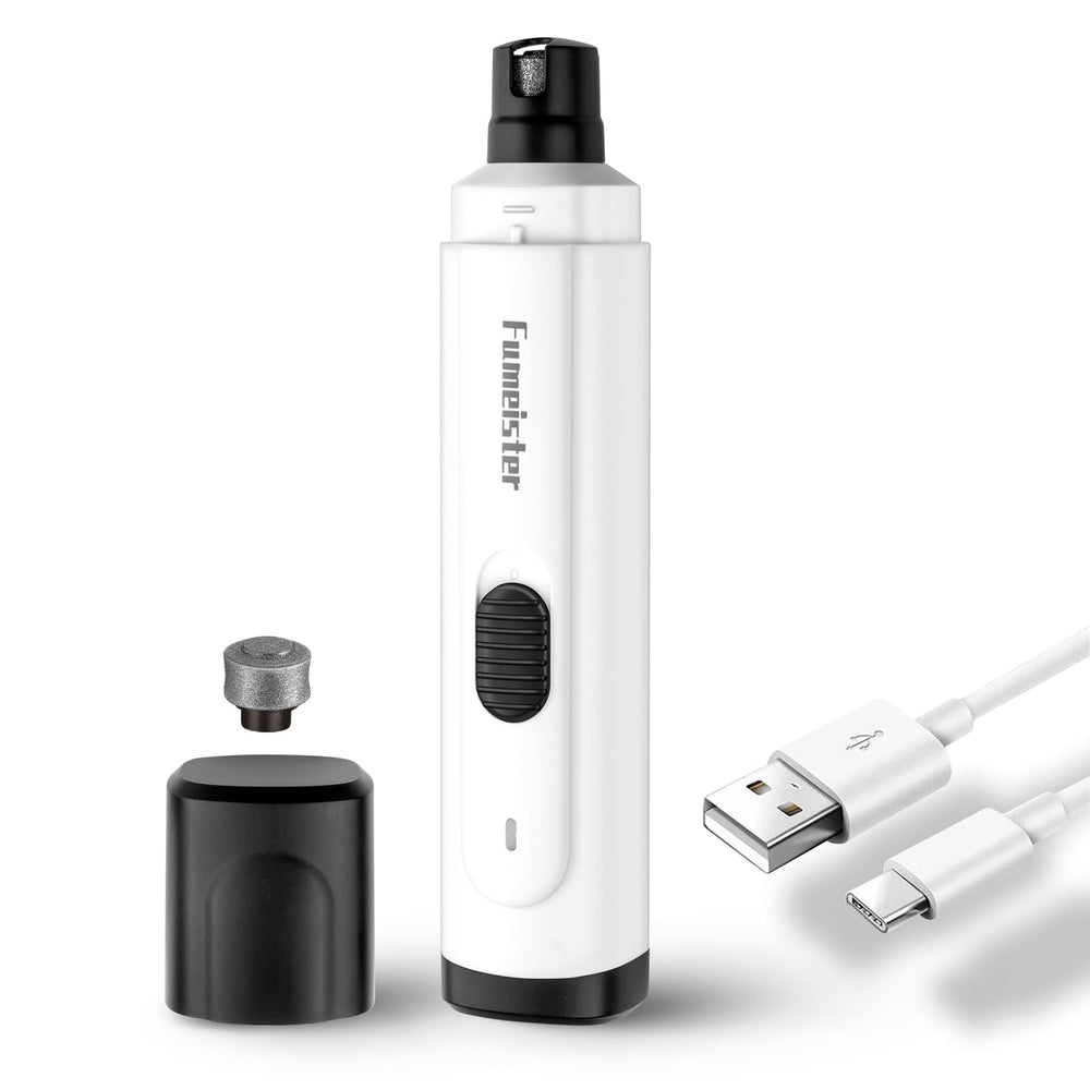 Fumeister pet-nail-grinder-quiet demonstrates whisper-quiet operation for calm at-home grooming