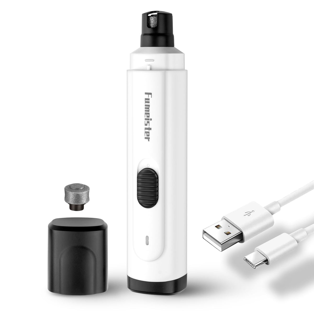 Fumeister pet-nail-grinder-quiet demonstrates whisper-quiet operation for calm at-home grooming