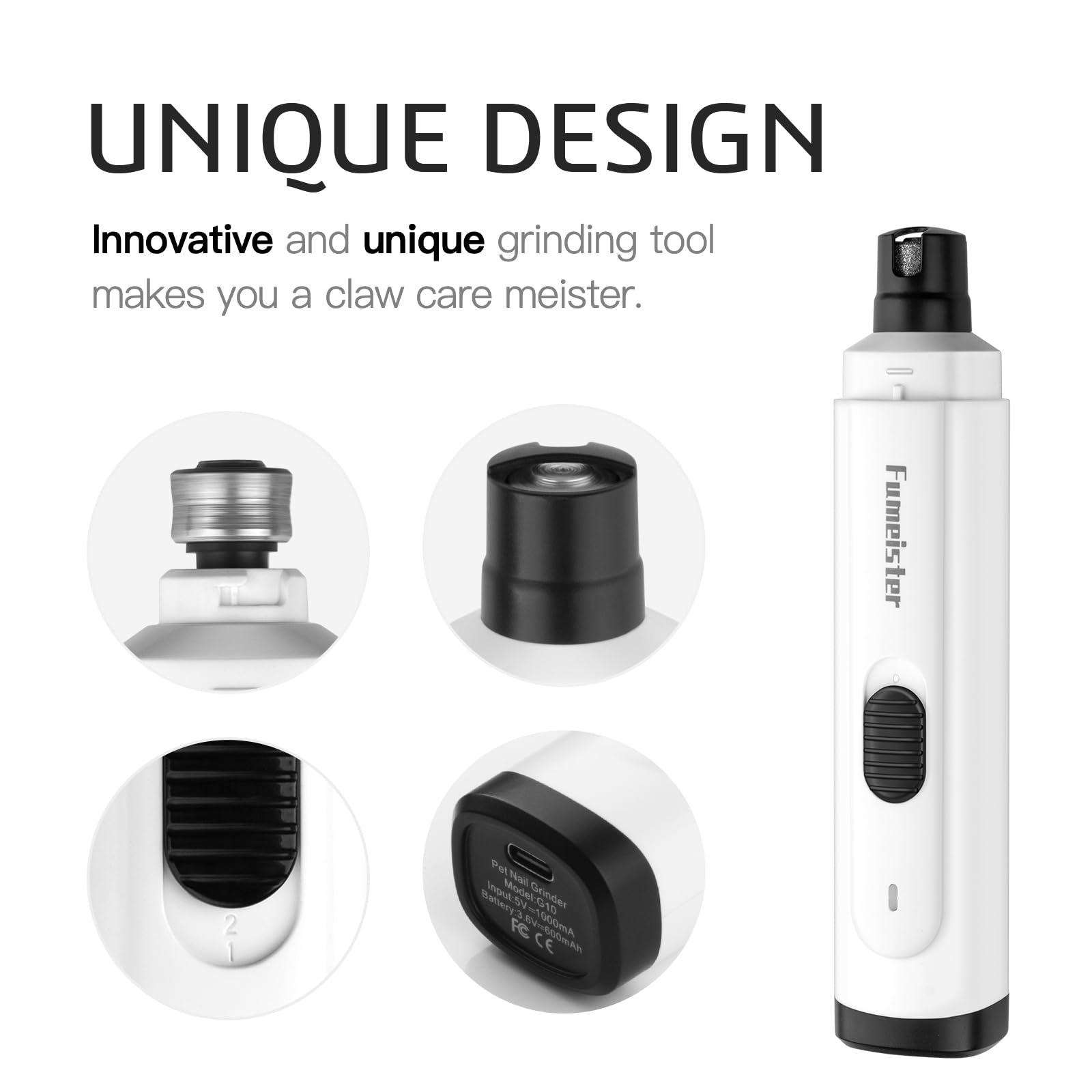 Fumeister type-c-charging-port highlights quick charging for longer sessions