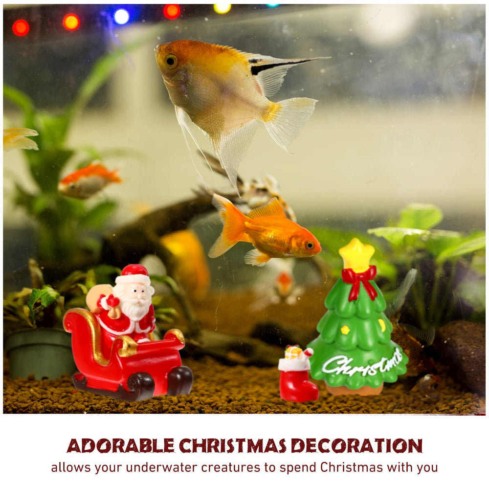 Fumete elk figure brings cozy woodland vibes to the fish tank.