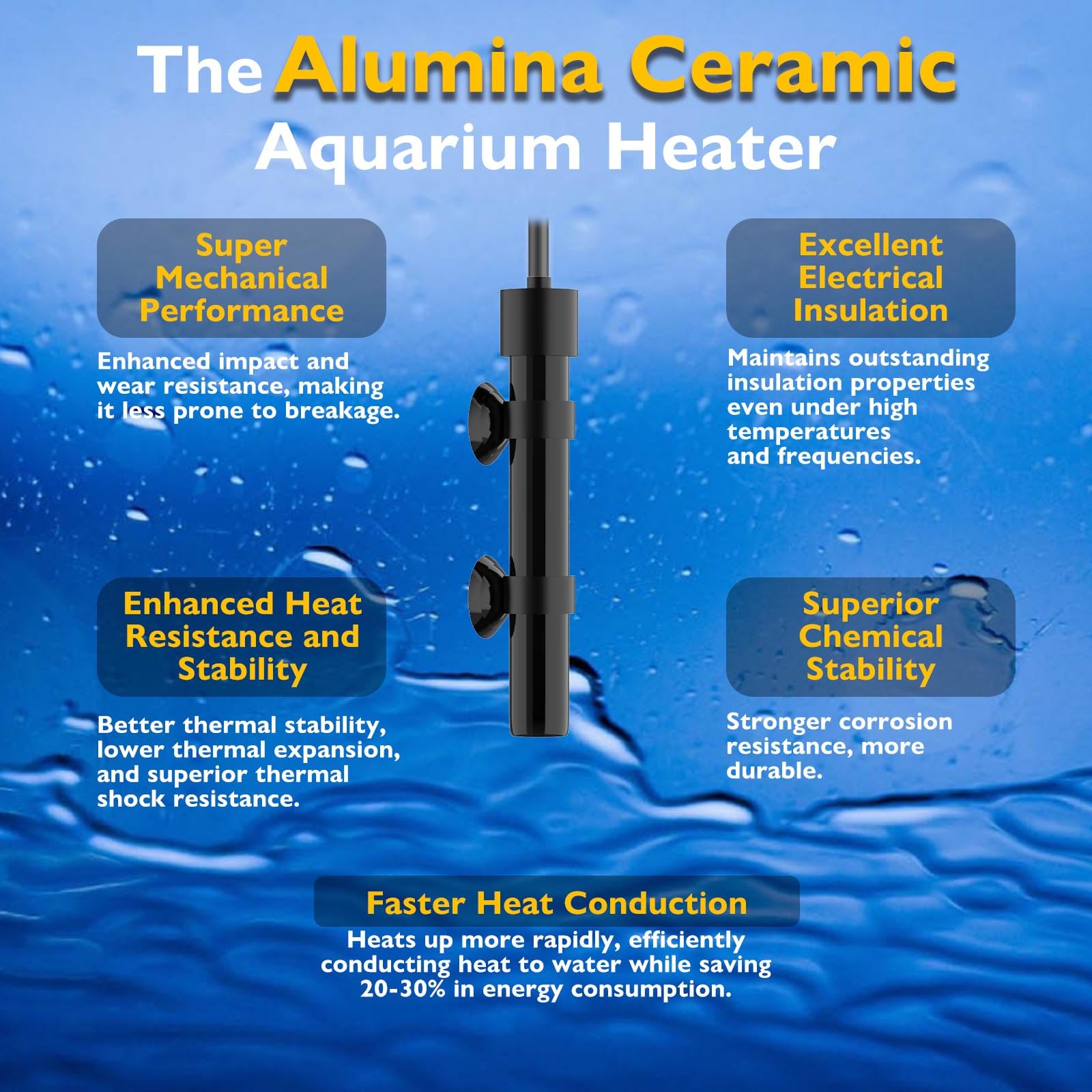 FUMAK betta-tank heater installed for stable warmth without taking up space.