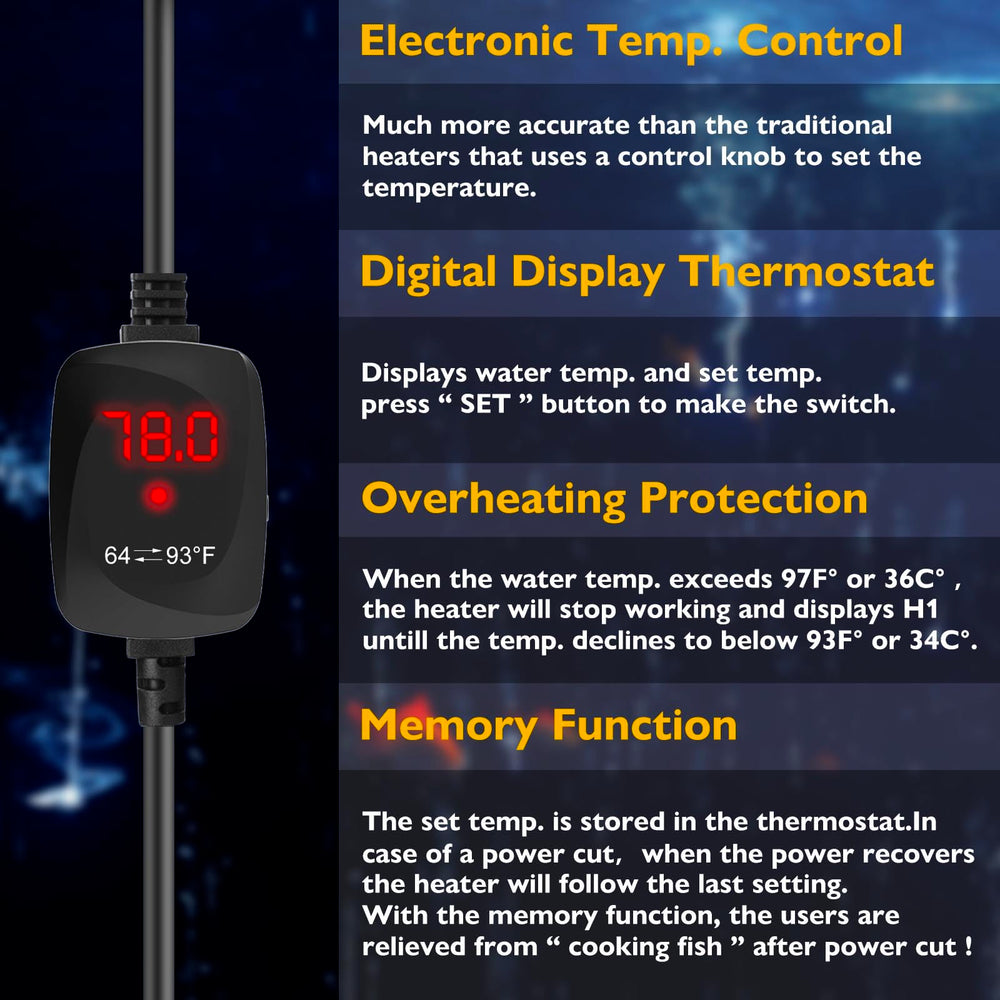 FUMAK memory function resumes last setting after power restoration.