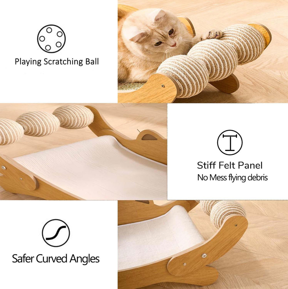 FUNACAY cat scratch pad easy installation with included tools