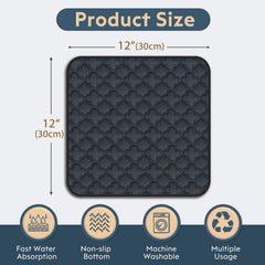 FunFurry absorbent layer pee pad close-up showing dry and odor-control capability.