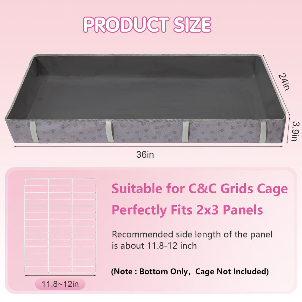 FunFurry dark-gray interior with waterproof coating protects floors during pets' activities.