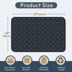 FunFurry pee pad dog paw non-slip back for stable crate use and training
