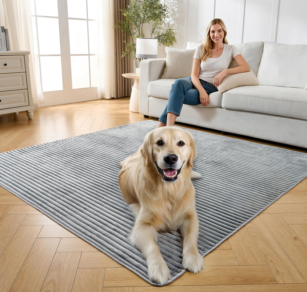 FunFurry pee pad in playpen demonstrates versatile, multi-use convenience.