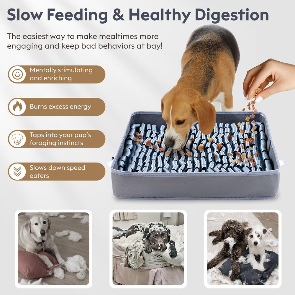 FunFurry snuffle mat machine washable plush is easy to clean after play sessions