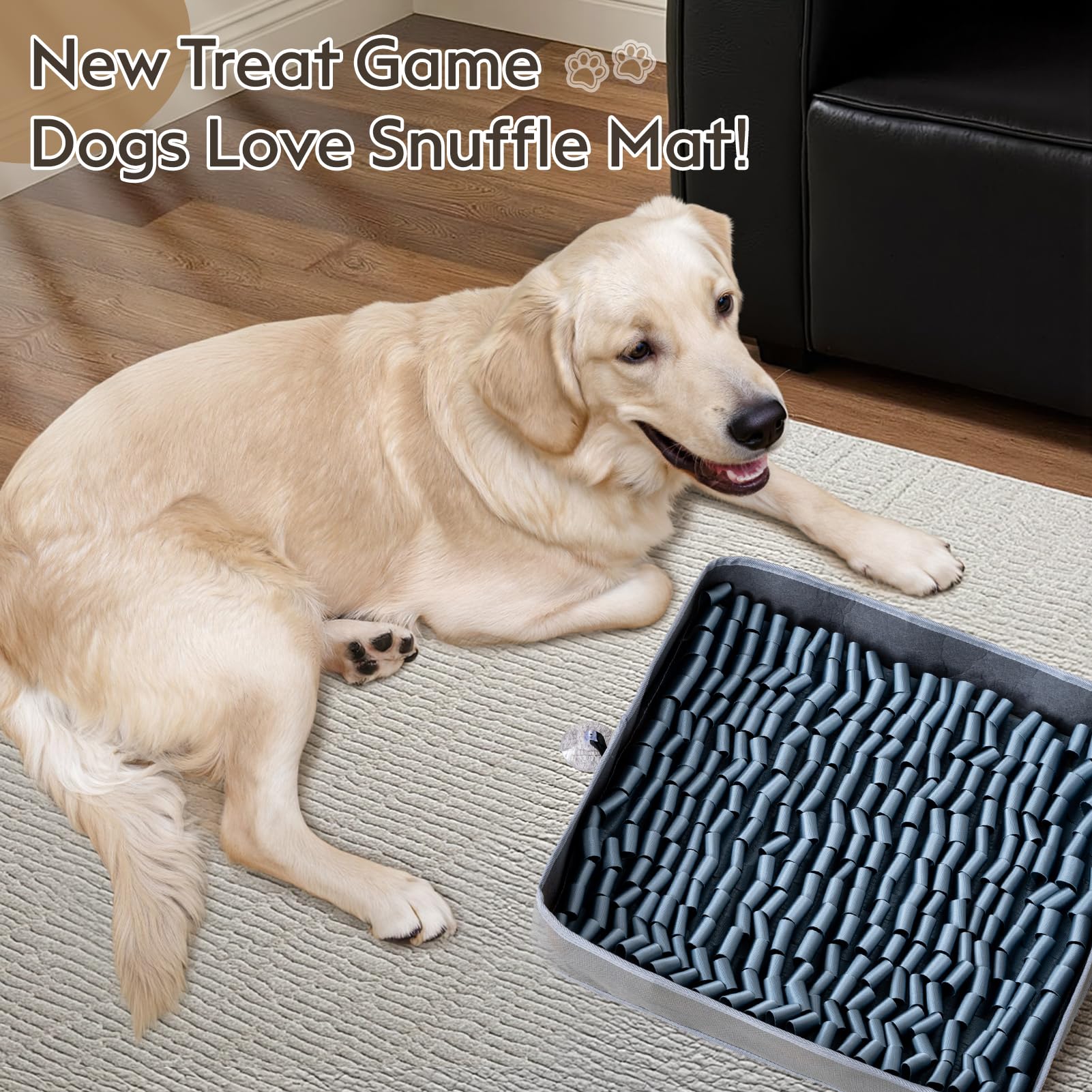 FunFurry snuffle mat waterproof base helps prevent food residue soaking into surfaces