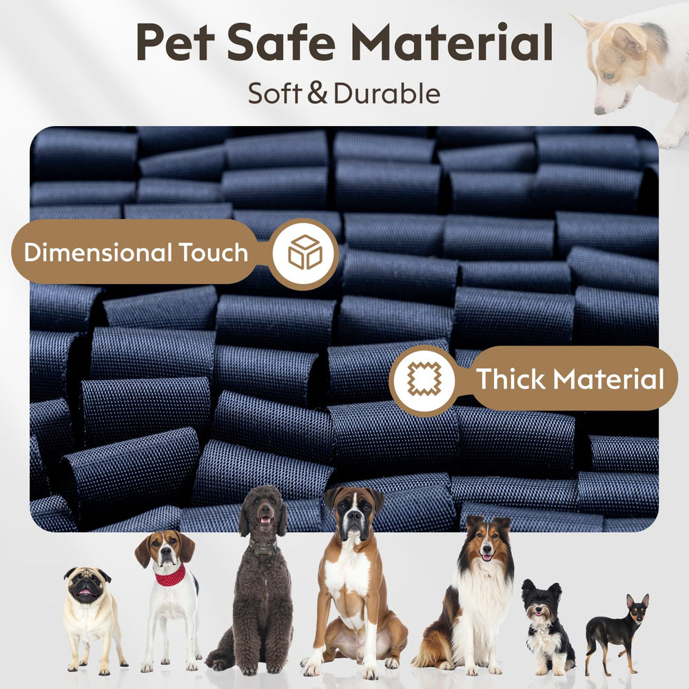 FunFurry Snuffle Mat waterproof base blocks moisture absorption.