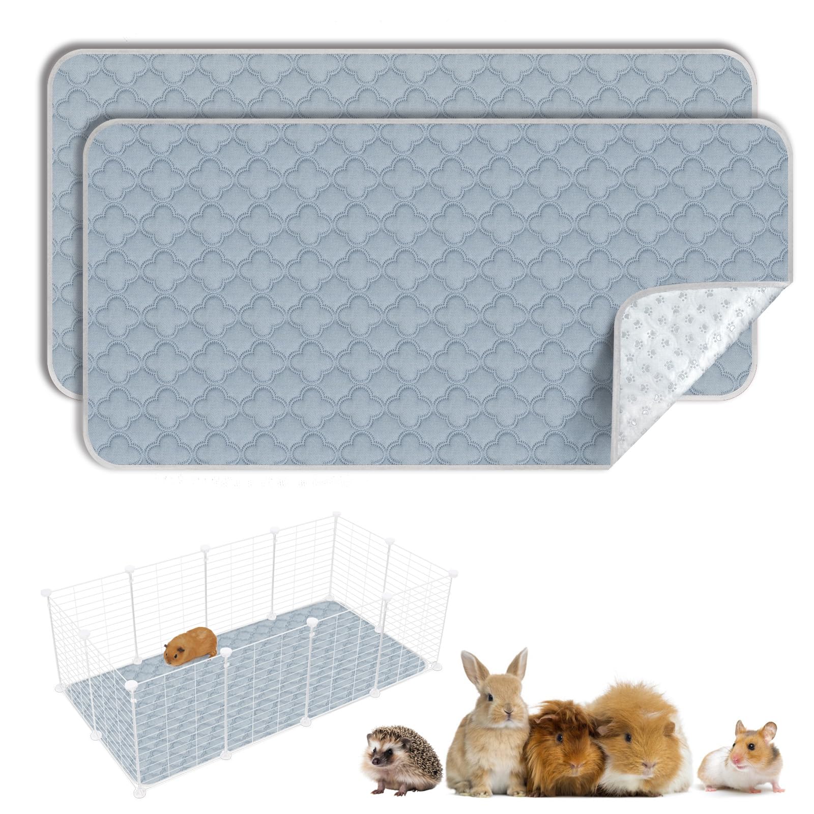 FunFurry guinea pig cage liner front view showing two-pack option for small pets