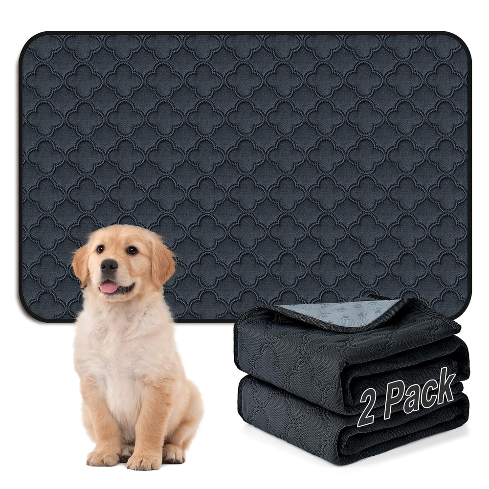 FunFurry washable pee pad with dog paw print provides reusable training comfort.