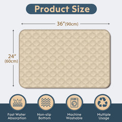 FunFurry thick absorbent layer pads for quick moisture control.