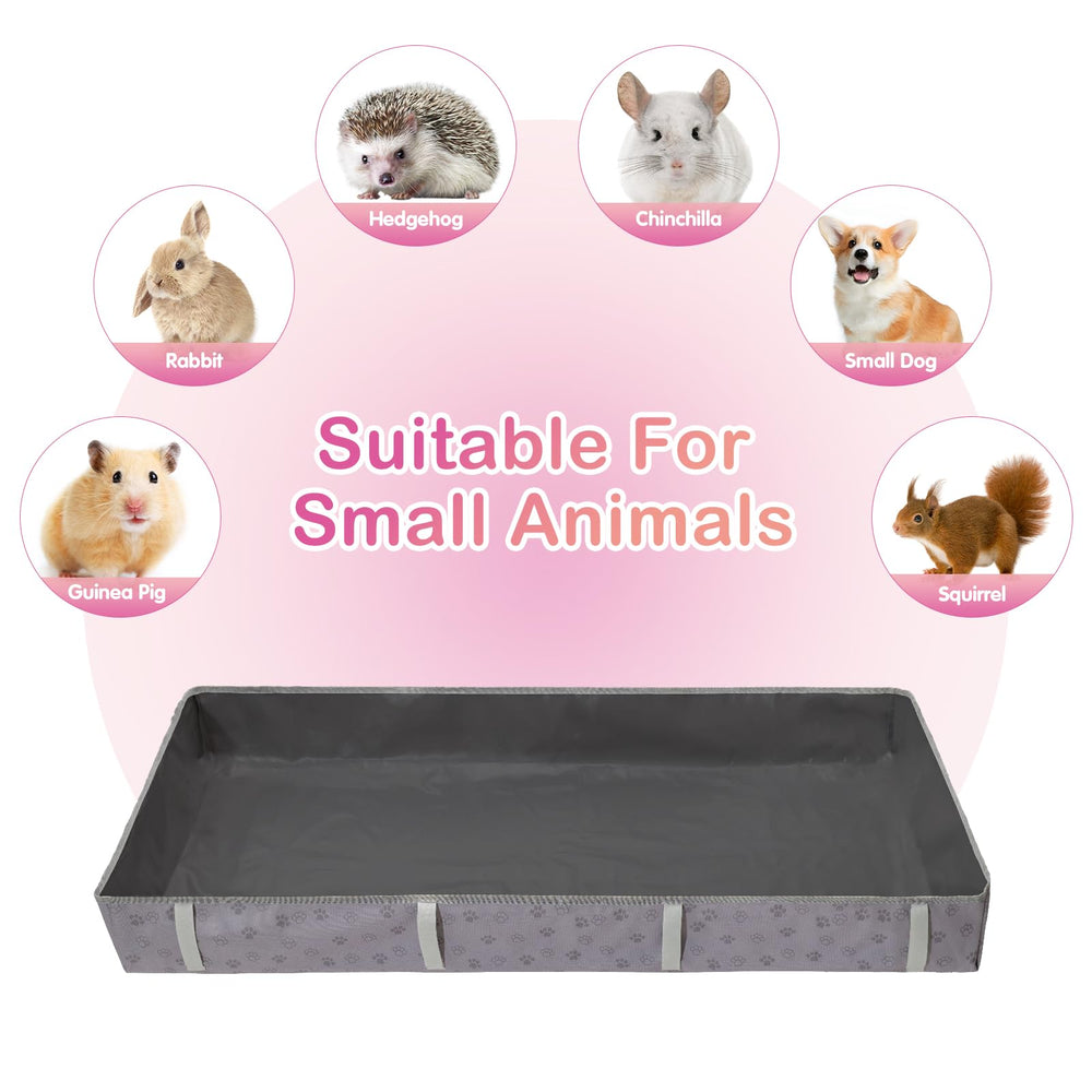 FunFurry washable tarp bottom is reusable, saving time and reducing waste.