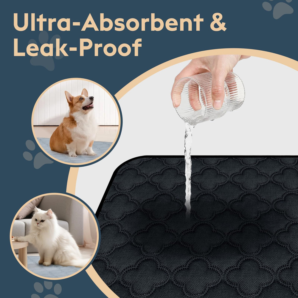 FunFurry waterproof inner layer image illustrating leak prevention and floor protection.
