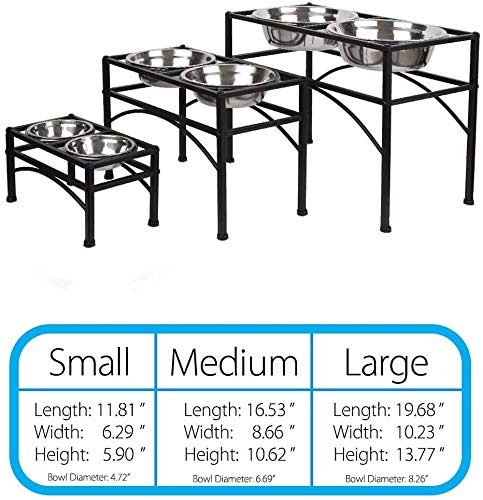 FUNKEEN elevated dog bowls stand ideal for large dog feeding sessions
