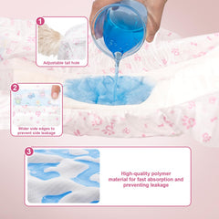 FUNLIYING dog diapers female easy disposal for quick cleanup at home or on the go