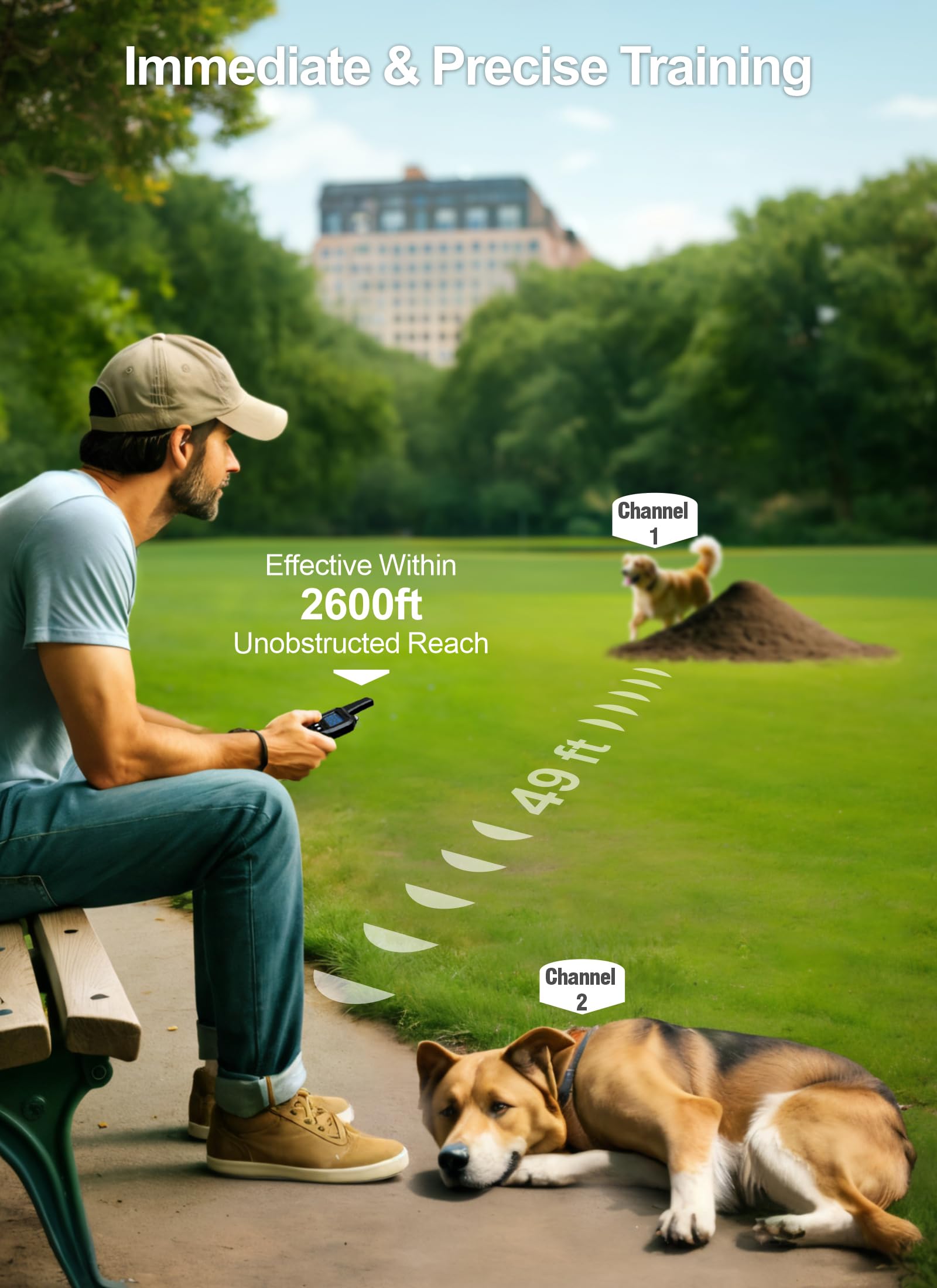 FunniPets dog collar LED night lights boost night visibility.